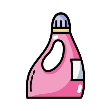 güzel yumuşatıcı şişe stil tasarlamak vektör