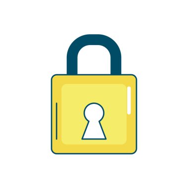 asma kilit öğesi güvenlik parola koruma vektör çizim için