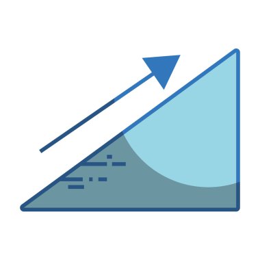 ok kadar iş belge vektör çizim ile mali üçgen
