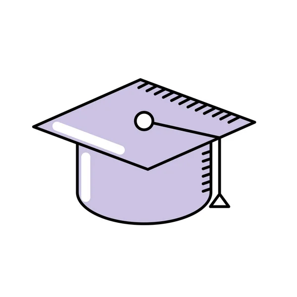 Καπάκι Αποφοίτηση Τελετή Επιτυχία Εικονογράφηση Διάνυσμα — Διανυσματικό Αρχείο