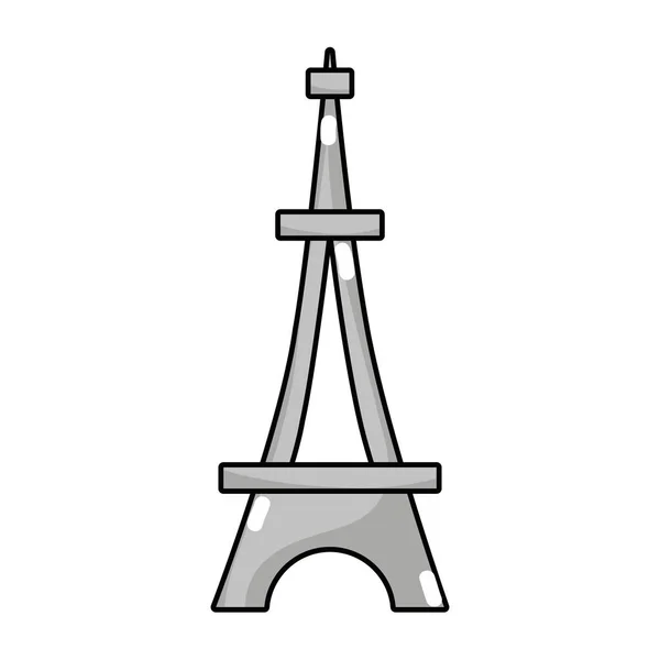 Linia Piękna Eiffel Tower Architektura Budowlanych Ilustracja Wektorowa — Wektor stockowy