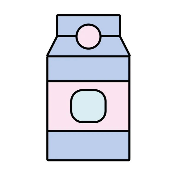 Délicieux Produit Boîte Lait Illustration Vectorielle Nutritive — Image vectorielle