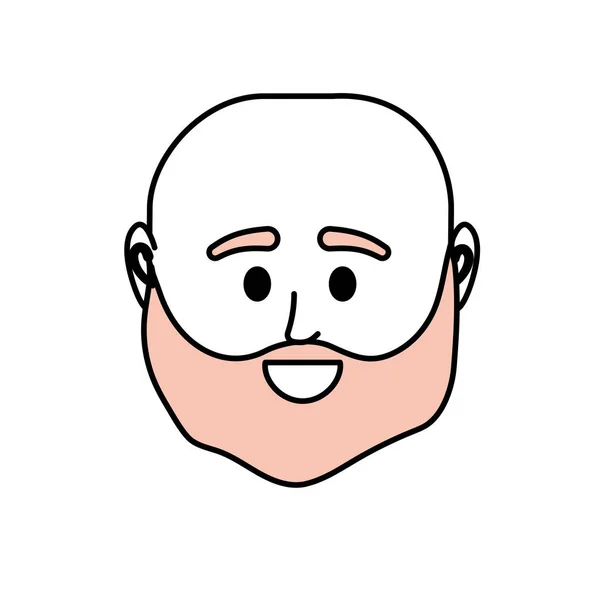 Avatar Man Head Social User Vector Illustration — Stock Vector