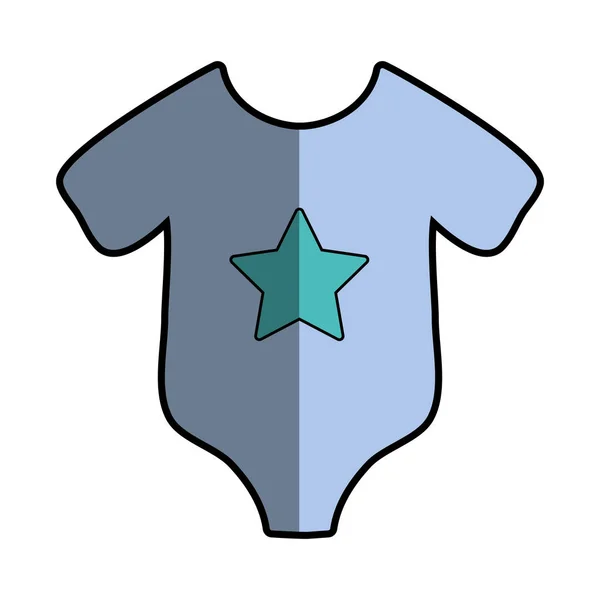 Ρούχα Του Μωρού Που Χρησιμοποιείται Στο Σώμα Διανυσματικά Εικονογράφηση — Διανυσματικό Αρχείο