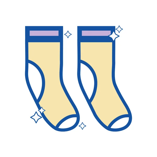 干净的袜子样式设计图标向量例证 — 图库矢量图片