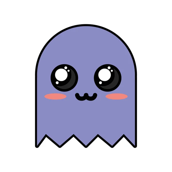 Kawaii Tierno Tierno Videojuego Personaje Vector Ilustración — Archivo Imágenes Vectoriales