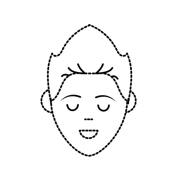 点状头像人脸与海斯特莱设计向量例证 — 图库矢量图片