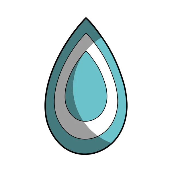 Vatten Droppe Symbol Till Miljö Vård Vektorillustration — Stock vektor