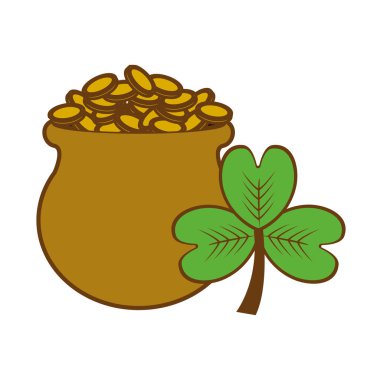 saksı, vektör çizim tasarım içinde birçok paralar