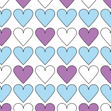 güzellik kalp bir romantizm dekorasyon arka plan tasarım vektör çizim