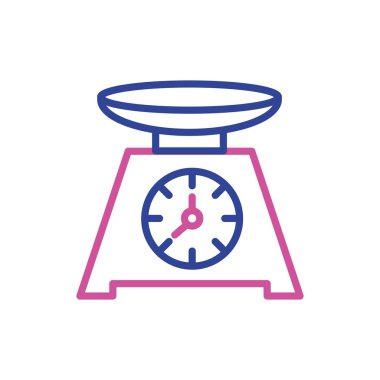 siluet baskül mutfak gereçler mutfağı vektör çizim nesnesine