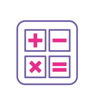 siluet hesap makinesi teknoloji matematik hesabı rapor vektör çizim için