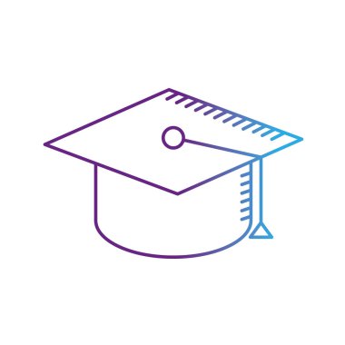 hat kap mezuniyet töreni başarı vektör çizim için