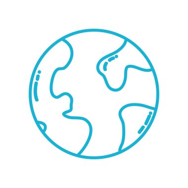 satır küresel dünya gezegen ve Coğrafya kıta illüstrasyon vektör