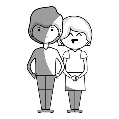 saç tasarım vektör çizim ile birlikte güzellik çift hat