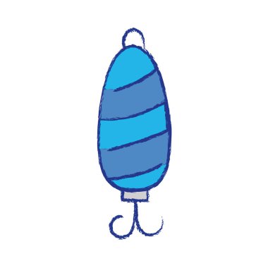 kaşık nesnesinin rekreasyon vektör çizim balıkçılık balık