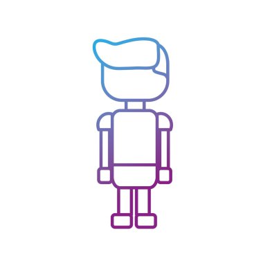 çizgi adam karakter video oyun teknoloji oyun vektör çizim için