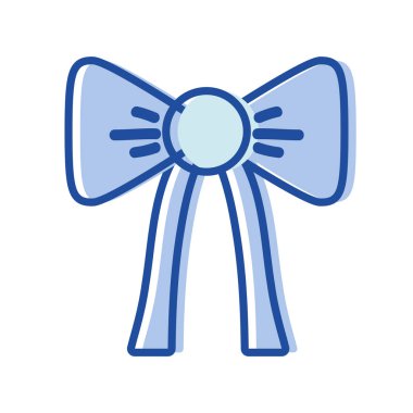 güzel şerit yay süsleme tasarlamak vektör