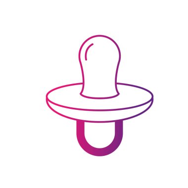 satır emzik bebek araç vektör çizim onları sakinleştirmeye