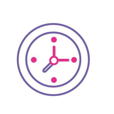 siluet duvar saati saat zaman vektör çizim bilmek