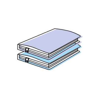 defter belge notlar nesne vecor illüstrasyon kağıt.