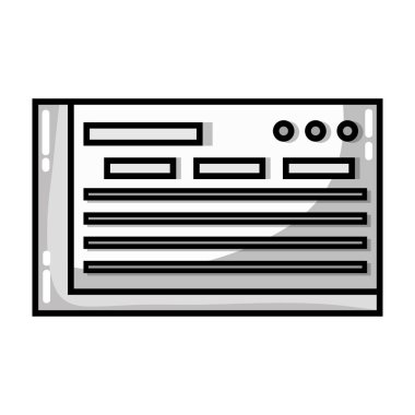 Ekonomi simge vektör çizim finanse etmek için gri tonlama banka onay