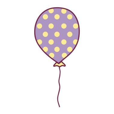 puan tasarımı ile sevimli balon süsleme vektör çizim için