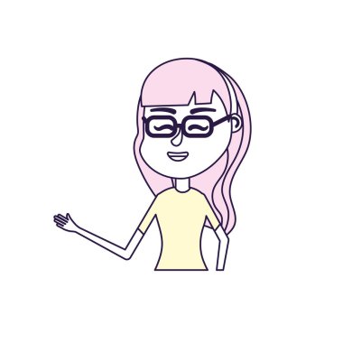 kadın saç tasarım ve zarif bluz vektör çizim ile