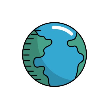 dünya gezegen Coğrafya okyanus harita vektör çizim ile