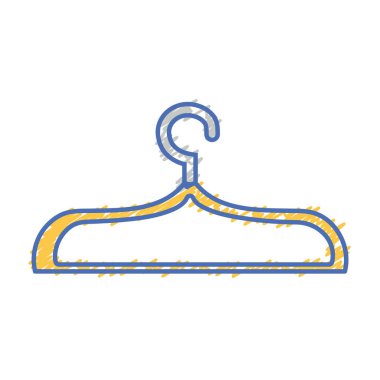 güzel elbise askısı nesne tasarlamak vektör