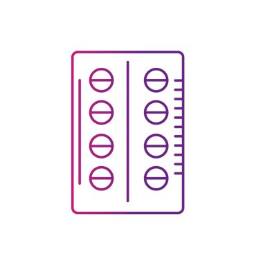 satır hap ilaç ilaç tedavisi vektör çizim için