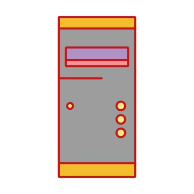 teknoloji sabit disk elektronik eleman vektör çizim