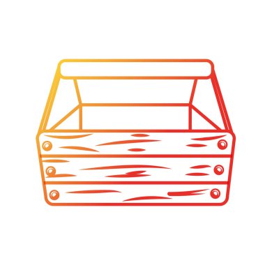 ekipman servisi onarım vektör çizim için kaydetmek için çizgi aracı kutusu