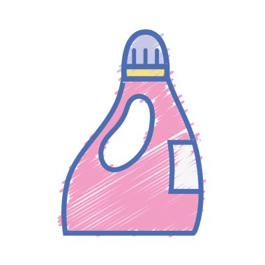 güzel yumuşatıcı şişe stil tasarlamak vektör