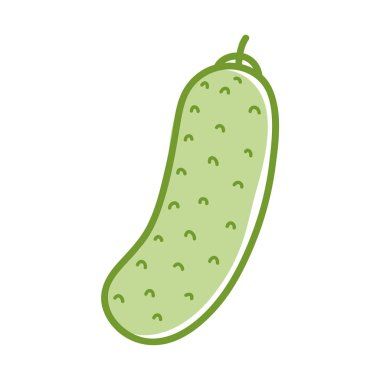 Sağlık salatalık sebze kutsal kişilerin resmi, vektör çizim tasarım