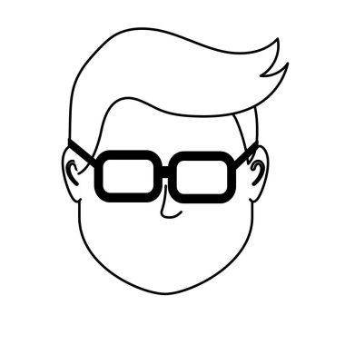 satır varsayılan avatar adam sosyal Kullanıcı vektör çizim için