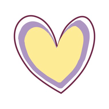 aşk ve romantizm güzel kalpler vektör çizim sembolü