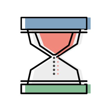 kum saati nesne zaman vektör çizim bilmek