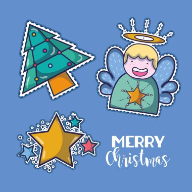 neşeli şe süsleme tasarlamak vektör ayarla