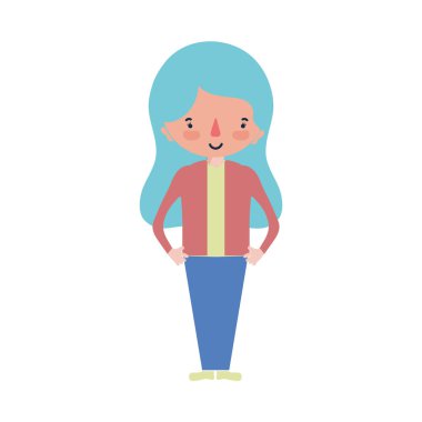 güzellik kadın saç modeli tasarım vektör çizim ile