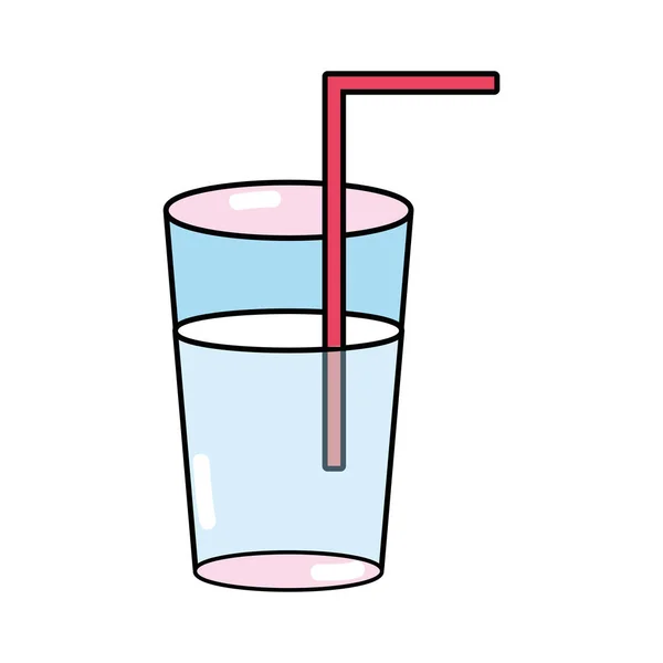 Refresco Vaso Botella Para Beber Vectorillustration — Archivo Imágenes Vectoriales