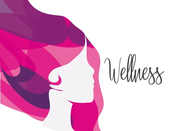 Wellness Kvinde Balance Med Naturlig Behandling Vektor Illustration – Stock-vektor