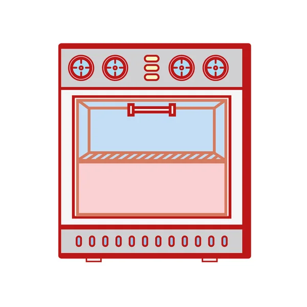 Технология Духовка Электрическая Посуда Векторная Иллюстрация Кухонной Утвари — стоковый вектор