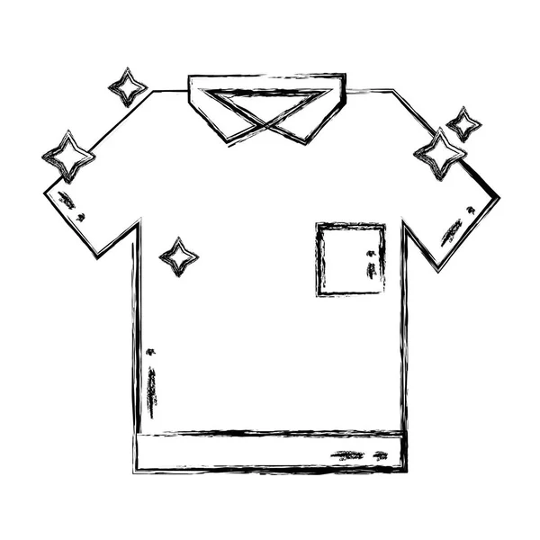図きれいなシャツ スタイル デザイン アイコン ベクトル図 — ストックベクタ
