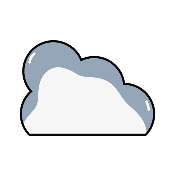 Nice Cloud Natural Weather Day Vector Illustration — Stock Vector