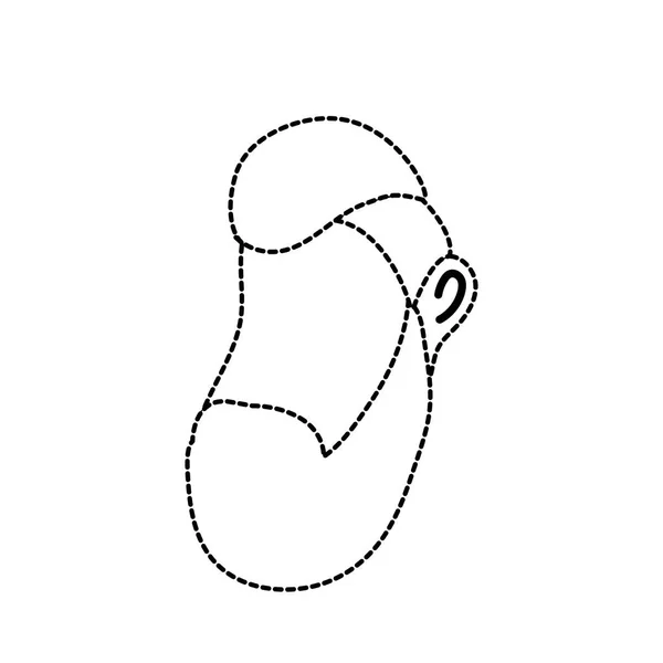 Пунктирная Форма Аватара Человек Лицо Прической Дизайн Векторной Иллюстрации — стоковый вектор