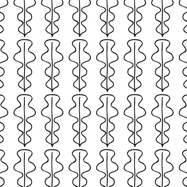 satır güzel organik yaprak bitki arka plan, vektör çizim tasarım