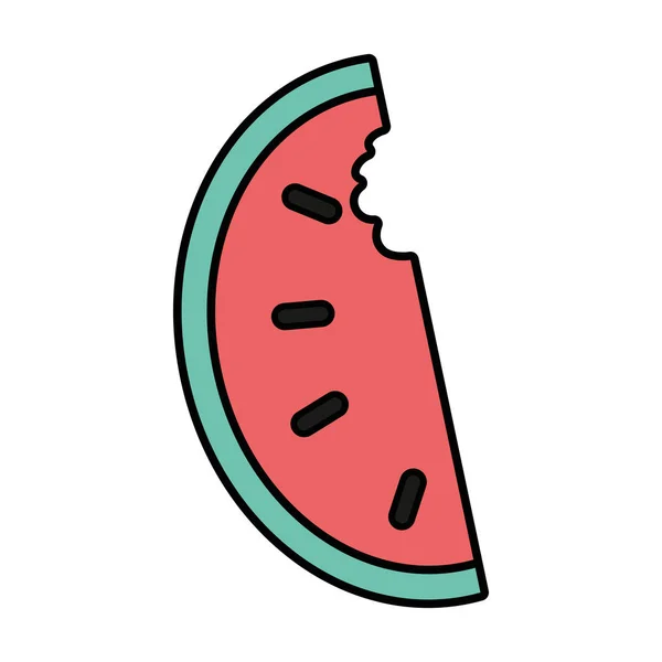 Deliciosa Fatia Fruta Maçã Com Proteína Nutrição Vetor Ilustração — Vetor de Stock