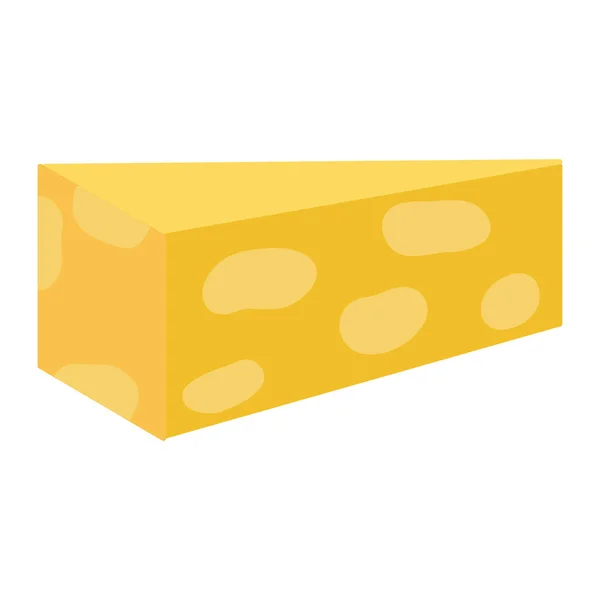 Φρέσκο Και Νόστιμο Τυρί Εικονογράφηση Διάνυσμα Συστατικά Διατροφή — Διανυσματικό Αρχείο