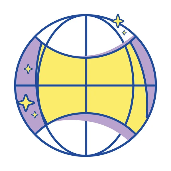 Réseau Global Connexion Technologie Numérique Illustration Vectorielle — Image vectorielle